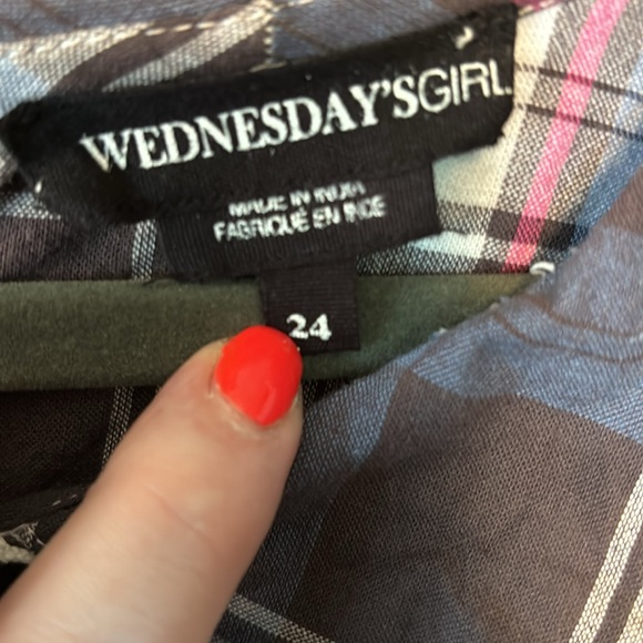 Wednesday Girl ASOS two teired plaid babydoll dress. Plus Size 20 EU size 24 - Picture 2 of 3